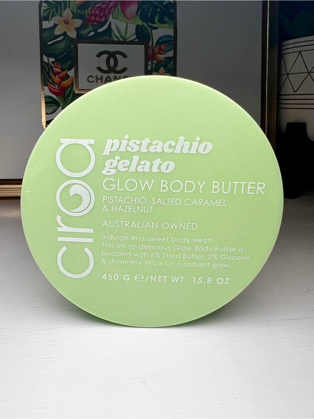 Ciroa Pistachio Gelato Glow Body Butter - Pistachio, Salted Caramel & Hazelnut